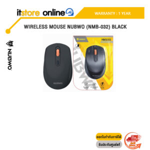 WIRELESS MOUSE NUBWO (NMB-032) BLACK /ประกัน 1 Year/BY ITSTORE-ONLINE
