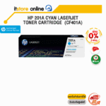 [ผ่อน 0% 3 ด.]HP 201A Cyan LaserJet Toner Cartridge  (CF401A)/BY ITSTORE ONLINE