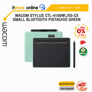 [ผ่อน 0% 3 ด.]Wacom Stylus CTL-4100WL/E0-CX Small Bluetooth Pistachio Green/ประกัน 1 YEAR
