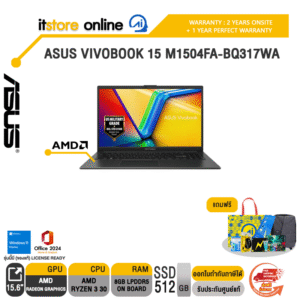 ASUS VIVOBOOK 15 M1504FA-BQ317WA /Ryzen 3 30/ประกัน 2 Years Onsite + 1 Year Perfect warranty/BY ITSTORE-ONLINE