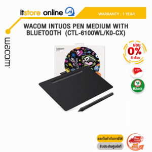 [ผ่อน0%6ด.]WACOM INTUOS PEN MEDIUM WITH BLUETOOTH  (CTL-6100WL/K0-CX)/ประกัน 1 Years/BY ITSTORE ONLINE