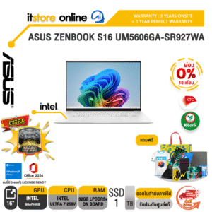 [ผ่อน 0% 10 เดือน]ASUS  ZENBOOK S UX5606SA-RK737WA /Ultra 7 258V/ประกัน 3 Years Onsite + 1 Year Perfect warranty/BY ITSTORE-ONLINE