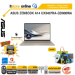 ASUS ZENBOOK A14 UX3407RA-QD906WA /Ultra 7 258V/ประกัน 3 Years Onsite + 1 Year Perfect warranty/BY ITSTORE-ONLINE