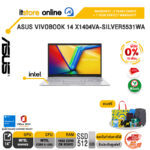 [ผ่อน 0% 10 เดือน]ASUS VIVOBOOK 14 X1404VA-SILVER5531WA /Core 5 120U/ประกัน 2 Years Onsite + 1 Year Perfect warranty/BY ITSTORE-ONLINE