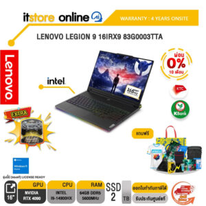 [ผ่อน 0% 10 ด.]LENOVO LEGION 9 16IRX9 83G0003TTA/i9-14900HX/ประกัน 4 Years Onsite/BY ITSTORE-ONLINE (คัดลอก)