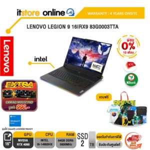 [ผ่อน 0% 10 ด.]LENOVO LEGION 9 16IRX9 83G0003TTA/i9-14900HX/ประกัน 4 Years Onsite/BY ITSTORE-ONLINE (คัดลอก)