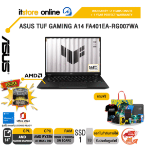 ASUS TUF GAMING A14 FA401EA-RG007WA /Ryzen AI MAX+ 392/ประกัน 2 Years Onsite + 1 Year Perfect warranty/BY ITSTORE-ONLINE