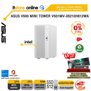 [ผ่อน 0% 10 เดือน]ASUS V500 MINI TOWER V501MV-05210H812WA /Core 5 210H/ประกัน 3 Years Onsite + 1 Year Perfect Warranty/BY ITSTORE-ONLINE