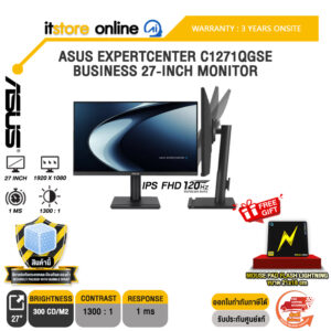 ASUS EXPERTCENTER C1271QGSE BUSINESS 27-INCH MONITOR (IPS FHD 120Hz)/ประกัน 3 Years Onsite/BY ITSTORE-ONLINE