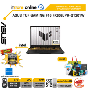 ASUS TUF GAMING F16 FX608JPR-QT201W /i7 14650HX/ประกัน 2 Years Onsite + 1 Year Perfect warranty/BY ITSTORE-ONLINE