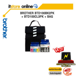 BROTHER BTD100BK2PK + BTD100CL3PK + BAG/BY ITSTORE-ONLINE