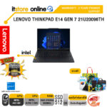 LENOVO THINKPAD E14 GEN 7 21U20096TH /Ultra 7 256V/ประกัน 3 Years Premier Support/BY ITSTORE-ONLINE