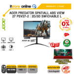 [ผ่อน 0% 10 เดือน]ACER PREDATOR SPATIALL ABS VIEW 27 PSV27-2 : 2D/3D SWICHABLE L (AHVA 4K 160Hz)/ประกัน 3 Years/BY ITSTORE-ONLINE
