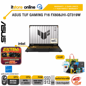ASUS TUF GAMING F16 FX608JHI-QT319W /i7-14650HX/ประกัน 2 Years Onsite + 1 Year Perfect warranty/BY ITSTORE-ONLINE