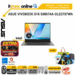 ASUS VIVOBOOK S16 S3607AA-OLED737WA /Ultra 7 355/ประกัน 3 Years Onsite + 1 Year Perfect Warranty/BY ITSTORE-ONLINE