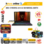 [ผ่อน 0% 10 เดือน]MSI CYBORG A15 AI B2HWEKG-238TH /Ryzen 7 260/ประกัน 2 Years/BY ITSTORE-ONLINE