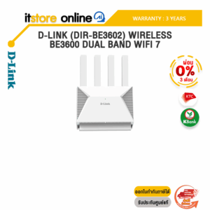 [ผ่อน 0% 3 เดือน] D-LINK (DIR-BE3602) WIRELESS BE3600 DUAL BAND WIFI 7 /ประกัน 3 Years/BY ITSTORE-ONLINE