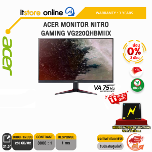 [ผ่อน0%3ด.]ACER MONITOR NITRO GAMING VG220QHBMIIX/AV 100Hz/ประกัน 3 Years/BY ITSTORE ONLINE