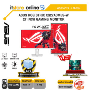 ASUS ROG STRIX XG27ACMES-W 27 INCH GAMING MONITOR (IPS 2K 255Hz)/ประกัน 3 Years/BY ITSTORE-ONLINE