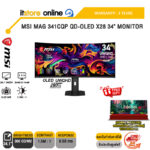 MSI MAG 341CQP QD-OLED X28 34" MONITOR (OLED UWQHD/280Hz) /ประกัน 3 Years/BY ITSTORE ONLINE