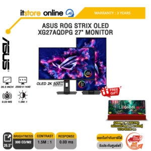 ASUS ROG STRIX OLED XG27AQDPG 27" MONITOR (OLED 2K 500Hz)/ประกัน 3 Years/BY ITSTORE-ONLINE