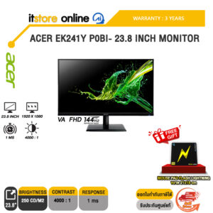 ACER EK241Y P0BI- 23.8 INCH MONITOR (VA FHD 144Hz)/ประกัน 3 Years/BY ITSTORE-ONLINE