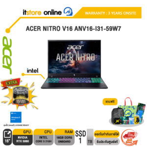 ACER NITRO V16 ANV16-I31-59W7 /CORE 5 210H/ประกัน 3 Years Onsite/BY ITSTORE-ONLINE