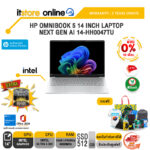 [ผ่อน 0% 10 เดือน]HP OMNIBOOK 5 14 INCH LAPTOP NEXT GEN AI 14-HH0047TU /Ultra 5 322/ประกัน 2 Years Onsite/BY ITSTORE-ONLINE