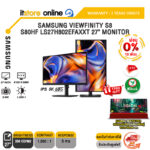 [ผ่อน 0% 10 เดือน] SAMSUNG VIEWFINITY S8 S80HF LS27H802EFAXXT 27" MONITOR (IPS 5K/60Hz)/ประกัน 3 Years Onsite/BY ITSTORE ONLINE