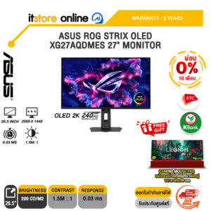 [ผ่อน 0% 10 เดือน]ASUS ROG STRIX OLED XG27AQDMES 27" MONITOR (OLED 2K 240Hz)/ประกัน 3 Years/BY ITSTORE-ONLINE