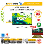 [ผ่อน 0% 10 เดือน] ACER AIO ASPIRE C27B-CU72516G0T27MI/T003 /Ultra 7 255U /ประกัน 3 Years/BY ITSTORE ONLINE