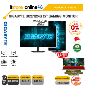 [ผ่อน 0% 10 เดือน]GIGABYTE GO27Q24G 27" GAMING MONITOR (WOLED 2K 240Hz)/ประกัน 3 Years/BY ITSTORE-ONLINE
