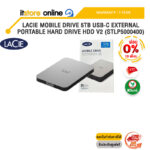 [ผ่อน 0% 10 เดือน]LACIE MOBILE DRIVE 5TB USB-C EXTERNAL PORTABLE HARD DRIVE HDD V2 (STLP5000400) /ประกัน 1 Year/BY ITSTORE-ONLINE