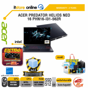 ACER PREDATOR HELIOS NEO 16 PHN16-I31-562R /i5-14450HX/ประกัน 3 Years/BY ITSTORE-ONLINE