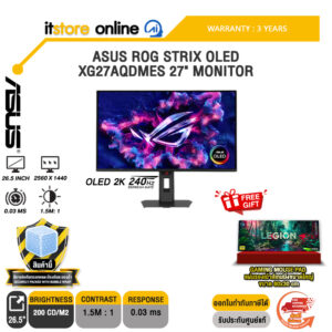 ASUS ROG STRIX OLED XG27AQDMES 27" MONITOR (OLED 2K 240Hz)/ประกัน 3 Years/BY ITSTORE-ONLINE