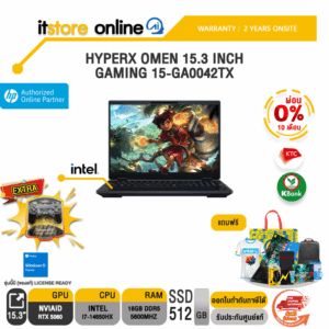 [ผ่อน 0% 10 เดือน]HYPERX OMEN 15.3 INCH GAMING 15-GA0042TX /i7-14650HX/ประกัน 2 Years Onsite/BY ITSTORE-ONLINE