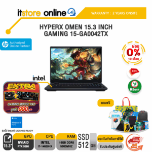[ผ่อน 0% 10 เดือน]HYPERX OMEN 15.3 INCH GAMING 15-GA0042TX /i7-14650HX/ประกัน 2 Years Onsite/BY ITSTORE-ONLINE
