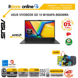 [ผ่อน 0% 10 เดือน]ASUS VIVOBOOK GO 15 M1504FA-BQ539WA /Ryzen 5 40/ประกัน 2 Years Onsite + 1 Year Perfect Warranty/BY ITSTORE-ONLINE