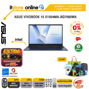 [ผ่อน 0% 10 เดือน]ASUS VIVOBOOK 15 X1504MA-BQ7093WA /Core 7 350/ประกัน 2 Years Onsite + 1 Year Perfect Warranty/BY ITSTORE-ONLINE