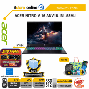 ACER NITRO V 16 ANV16-I31-58MJ /Core 5 210H/ประกัน 3 Years/BY ITSTORE-ONLINE