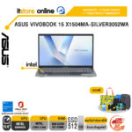 ASUS VIVOBOOK 15 X1504MA-SILVER3052WA /Core 3 304/ประกัน 2 Years Onsite Service + 1Y Perfect warranty/BY ITSTORE ONLINE