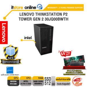LENOVO THINKSTATION P2 TOWER GEN 2 30JQ00BWTH /Ryzen 5 220/ประกัน 3 Years Onsite/BY ITSTORE-ONLINE
