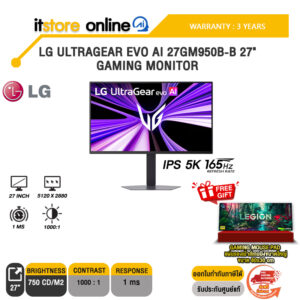 LG ULTRAGEAR EVO AI 27GM950B-B 27" GAMING MONITOR (IPS 5K 165Hz)/ประกัน 3 Years/BY ITSTORE-ONLINE