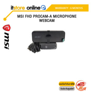 MSI FHD PROCAM-A MICROPHONE WEBCAM /ประกัน 6 MONTHS/BY ITSTORE-ONLINE