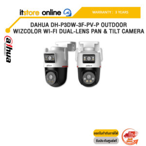 DAHUA DH-P3DW-3F-PV-P OUTDOOR WIZCOLOR WI-FI DUAL-LENS PAN & TILT CAMERA /ประกัน 3 Years/BY ITSTORE-ONLINE