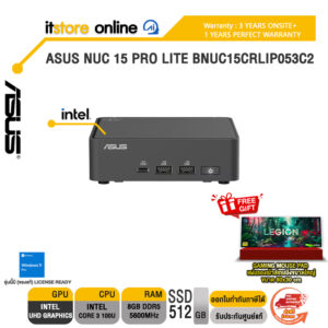 ASUS NUC 15 PRO LITE BNUC15CRLIP053C2 /CORE 3 100U/ประกัน 3 Years Onsite + 1 Year Perfect warranty/BY ITSTORE-ONLINE