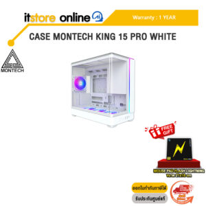 CASE MONTECH KING 15 PRO WHITE /ประกัน 1 Year/BY ITSTORE-ONLINE