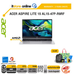 ACER ASPIRE LITE 15 AL15-47P-R9RF /Ryzen 3 5400U/ประกัน 2 Years Onsite/BY ITSTORE-ONLINE
