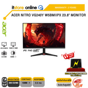 ACER NITRO VG240Y W5BMIIPX 23.8" MONITOR (IPS FHD 260Hz)/ประกัน 3 Years/BY ITSTORE-ONLINE