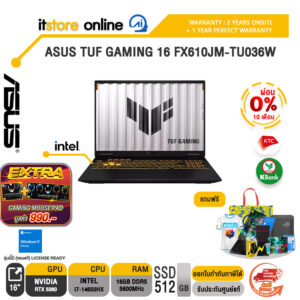 [ผ่อน 0% 10 เดือน] ASUS TUF GAMING 16 FX610JM-TU036W /i7 14650HX /ประกัน 2 Years Onsite + 1Y Perfect warranty/BY ITSTORE ONLINE